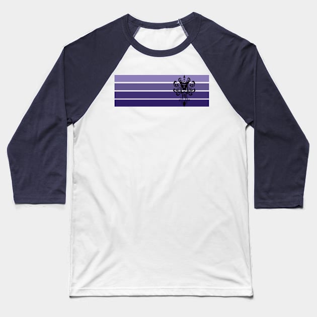 Haunted Mansion stripes Baseball T-Shirt by magicmirror